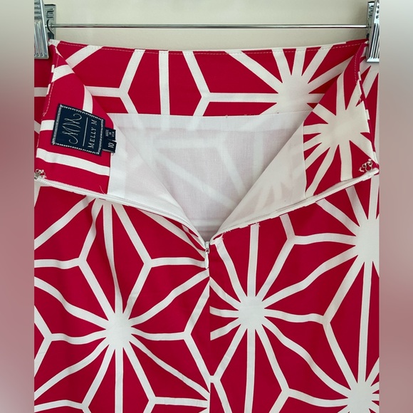 MELLY M pink geometric patterned pencil skirt size 10 - Picture 5 of 6